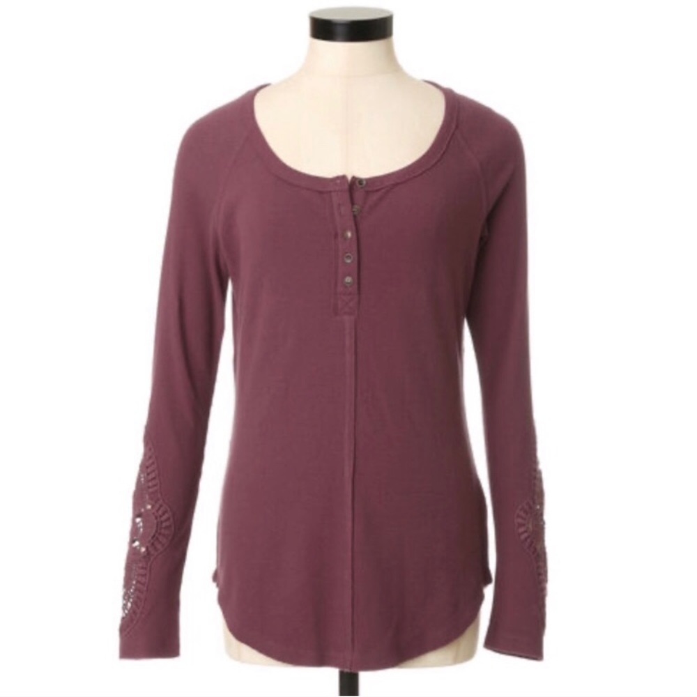 Temperance Grey Waffle Long Sleeve